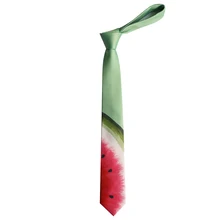 Мужской модный зеленый 6 см галстук с принтом арбуза мужской женский студенческий галстук