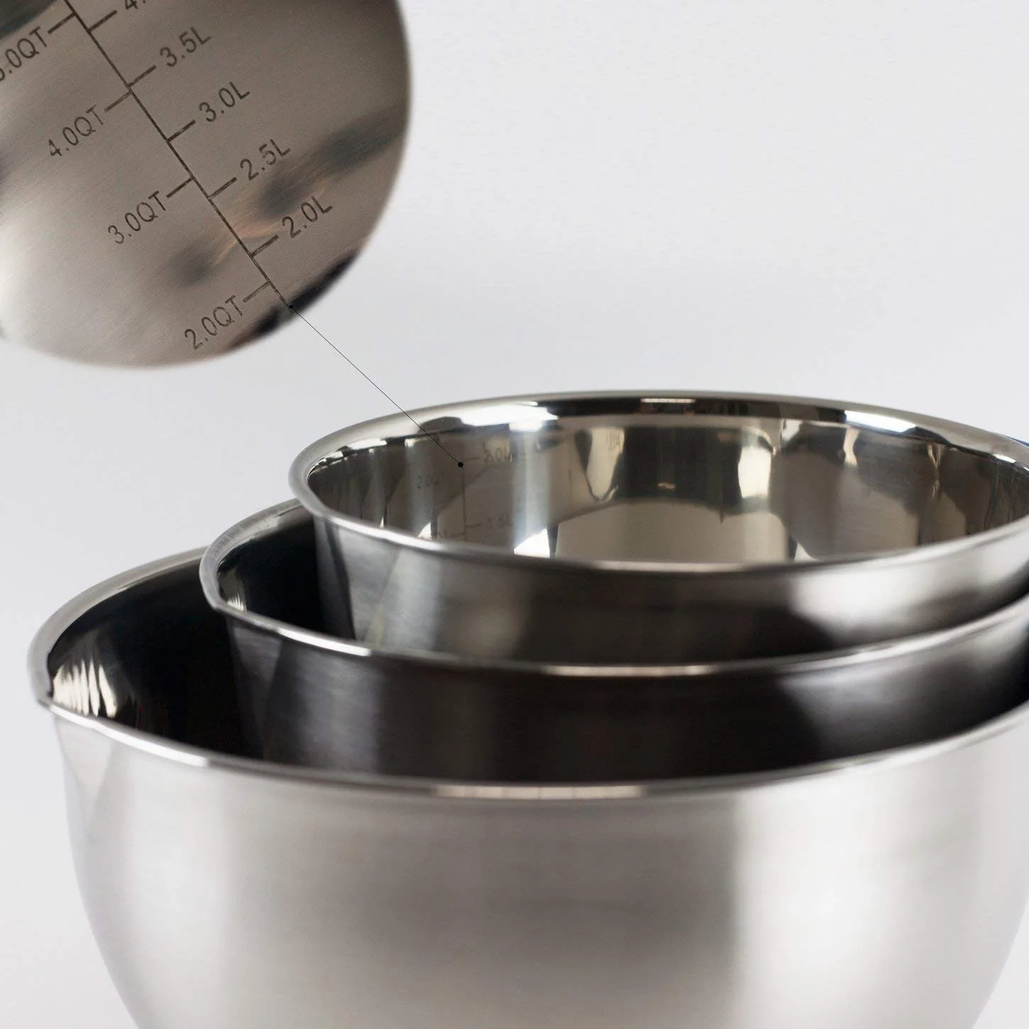 Силиконовая ручка из нержавеющей стали, нескользящая чаша для смешивания, кухонный набор чашек для салата для приготовления выпечки, миксер для яиц, хранение продуктов