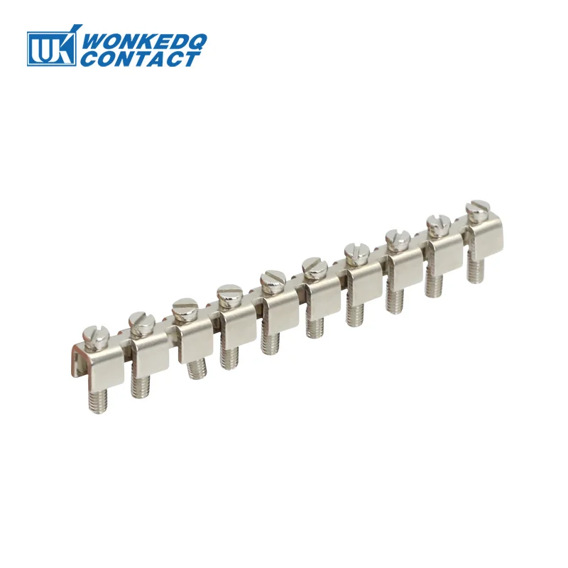 Wiring Jumpers For UK10N UK10 Wire Strip Connector FBI 10-10 DIN Rail UK Terminal Block Accessories Fixed Bridge 1Pc wire connectors din rail terminal block jumper bridge