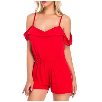 

pyjamas women Sexy New Off-Shouder Pajamas Bodysuit Jumpsuit Sleepwear Nightgown Summer Clothes pajamas for women пижама женска