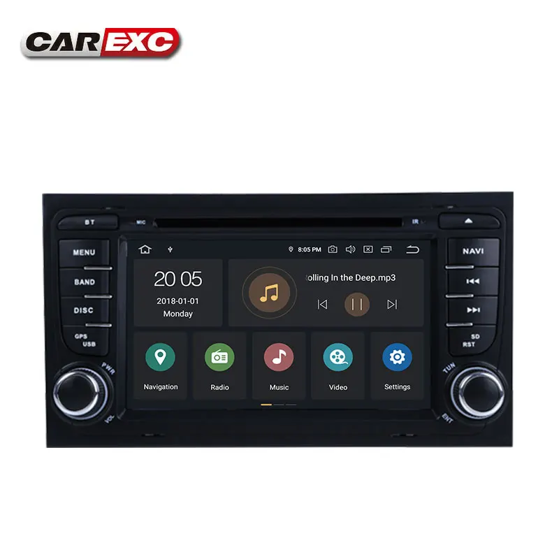 Clearance 7 Inch Android 9.0 Octa core Car DVD Stereo Player For Audi A4 S4 2002-2008 Canbus WIFI Radio GPS Bluetooth Multimedia Carplay 4