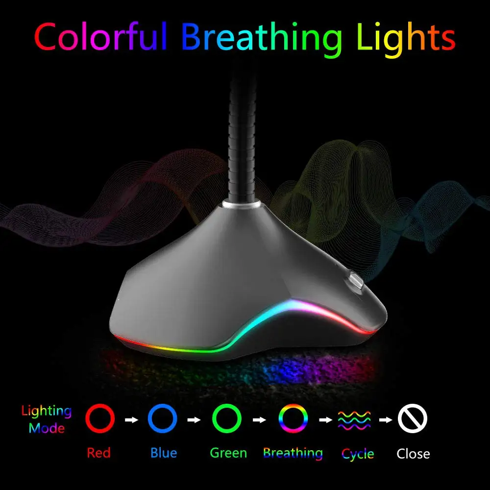 FELYBY USB настольный компьютер микрофон для игр/записи/подкачки Plug& Play всенаправленный Gooseneck Mic