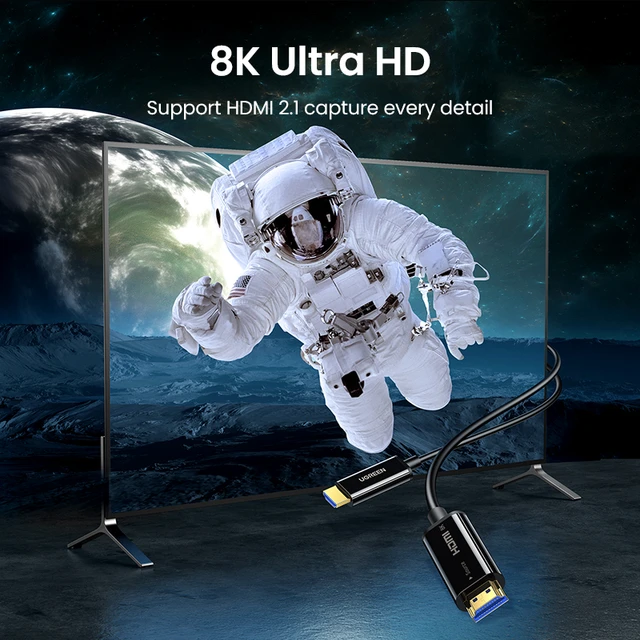 3€91 sur Câble HDMI 2.1 UGREEN 8K 60Hz 4K 120Hz Haute Vitesse 48 Gbps  Supporte 3D eARC HDR Dynamique HDR 10 Dolby Vision HDCP 2.2 2.3 Compatible  avec PS5 PS4 Pro Xbox