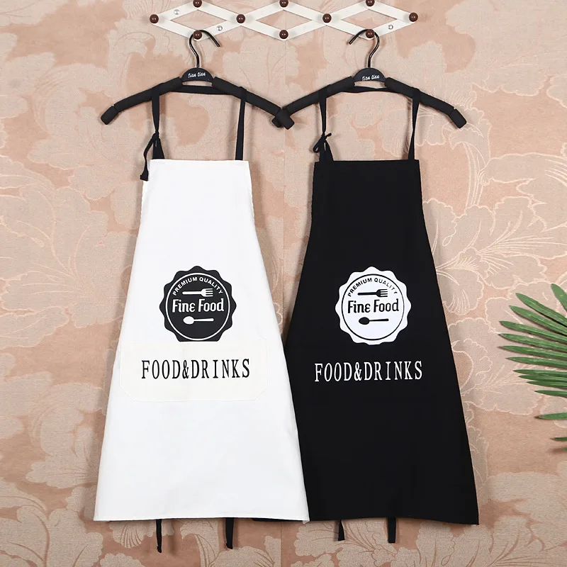 Waterproof Oil Cooking Apron, Chef Aprons for Women Men Kitchen Bib Apron Idea for Dishwashing Cleaning Painting