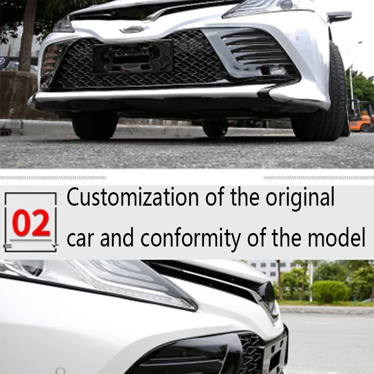 Подходит для Toyota Camry сотовая средняя сетка переоборудованная решетка переднее украшение для лица передний страховой корпус