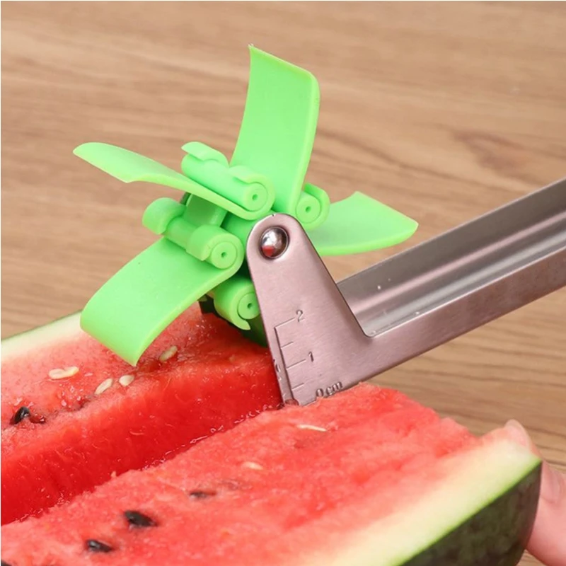 Windmill Watermelon Cutter Stainless Steel Watermelon Slicer Artifact Fruit Vegetable Kitchen Gadgets Newest Fruit Tool