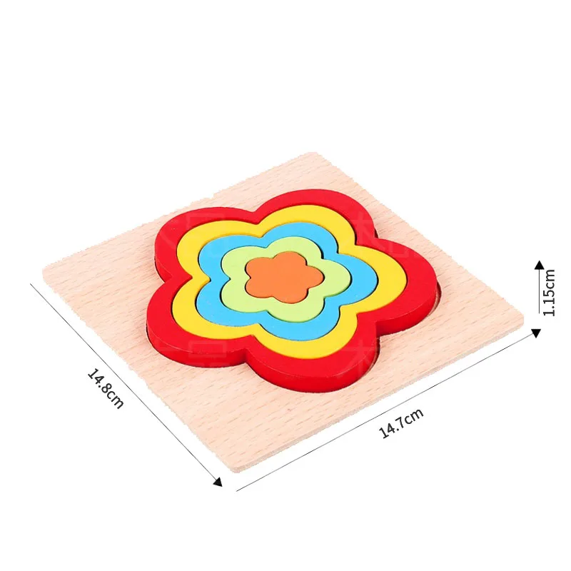 3D геометрическая форма головоломка DIY креативные Деревянные красочные Монтессори интеллектуальное развитие детские развивающие игрушки дети ребенок