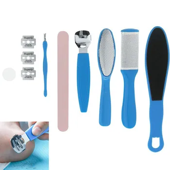 

8Pcs/Set Manicure Foot Care File Set Dead Hard Skin Callus Remover Scraper Pedicure Rasp Tools Pedicure Feet Care Tool Kit