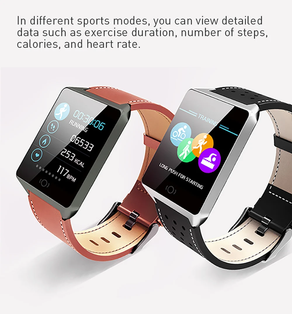 SANDA Smart horloge IP67 Водонепроницаемый Glas Hartslagmeter Bloeddruk фитнес-трекер Mannen Vrouwen умные часы