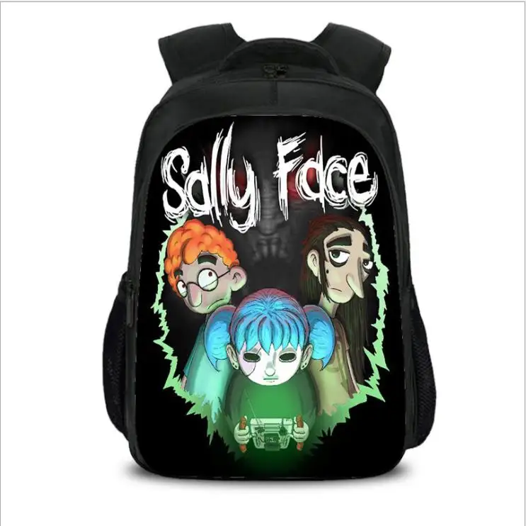 as pictures Sally Face популярный игровой качественный Рюкзак многофункциональные школьные сумки для подростков мальчиков и девочек рюкзак для ноутбука повседневные дорожные сумки - Цвет: as pictures