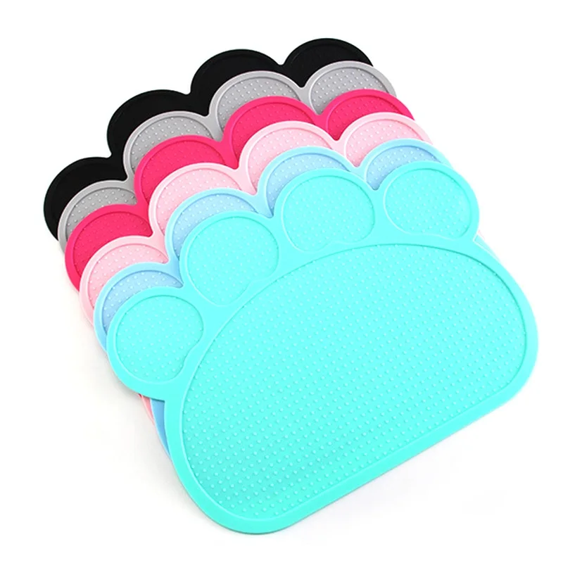 

Multifunction Pet Food Placemat Claw Silicone Dog Cat Feeding Mat Pad Anti-Slip Waterproof Bowl Tray Pet Food Container Mat