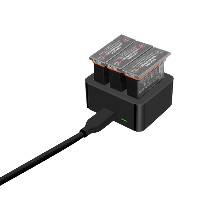 

Charger Charging 3 Slots Portable Accessories for OSMO Action Camera Battery Hi dropship