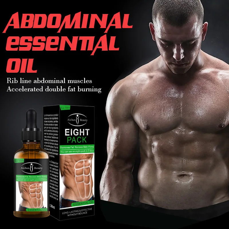 

Aichun Powerful Abdominal Muscle Essence Oil Stronger Muscle Strong Anti Cellulite Burning Fat Weight Loss Essence Oil 30ML