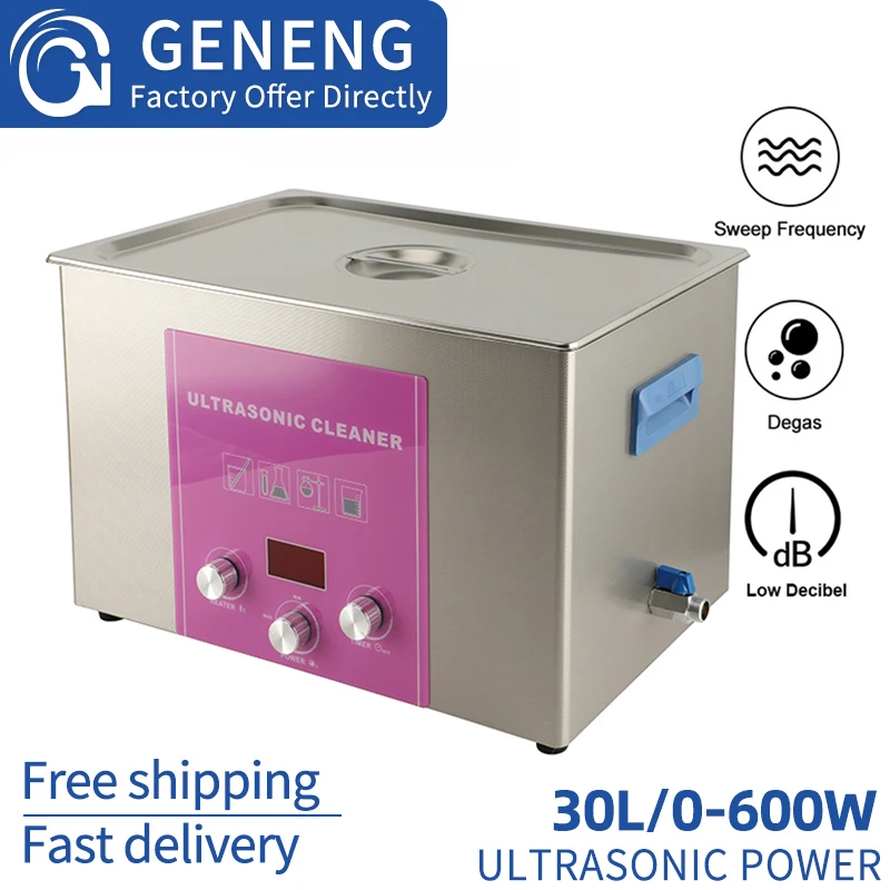 US $171.76 Ultrasonic Cleaning Machine 32L30L Industrial Hardware Parts Circuit Board Laboratory Ultrasonic Cleaning PowerAdjustableROHS