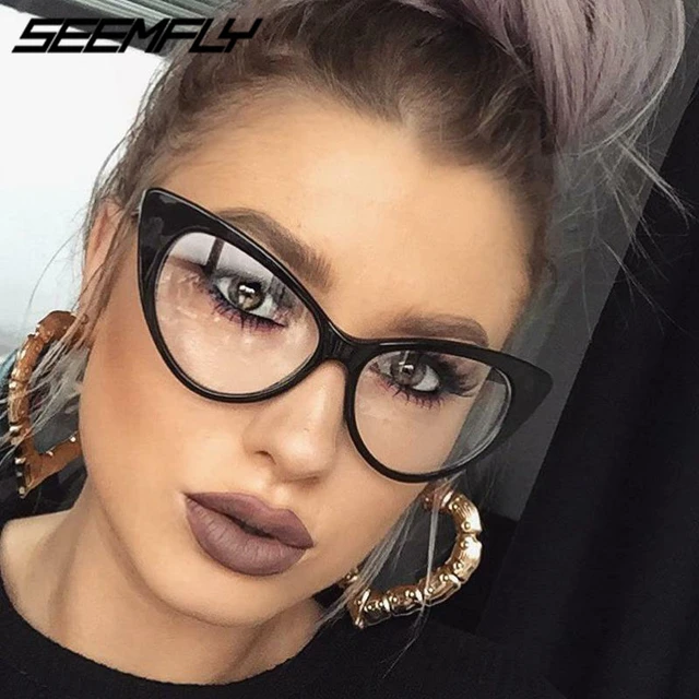 Cat Eye Glasses Frames Designer  Cat Eye Vintage Glasses Frames - Fashion Cat  Eye - Aliexpress