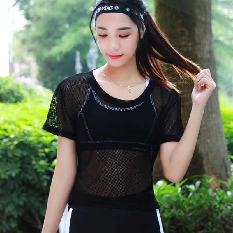 Распродажа Сетчатое пальто с вуалью футболка коротким рукавом женская для