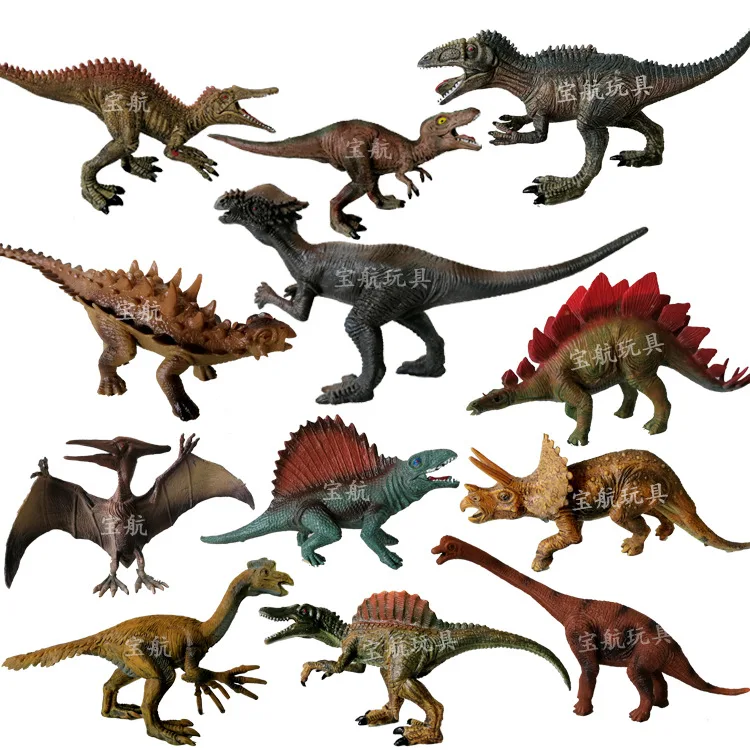 

Plastic Animal Dinosaur Toy Model Solid Dinosaur Model Set T-Rex Behemoth Dragon Spinosaurus Swollen Head Dragon