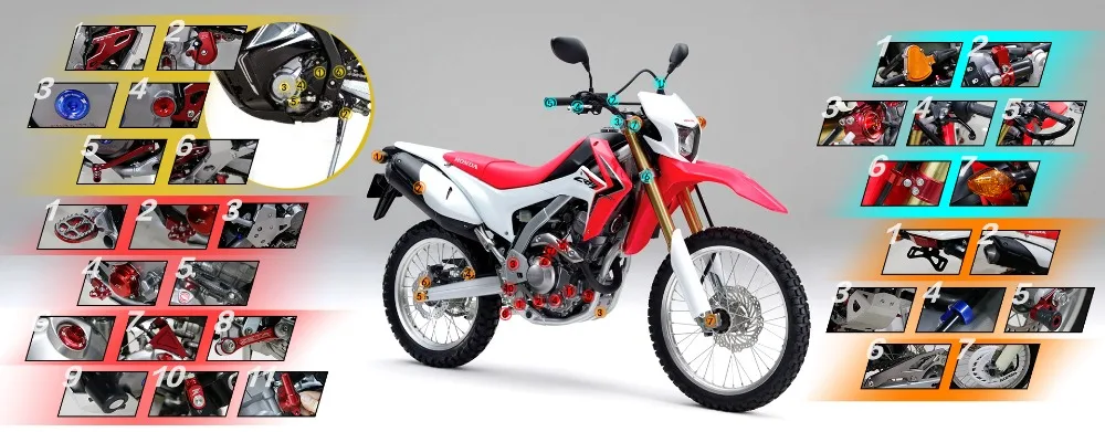 Для Honda CRF250L CRF 250L аксессуары триггер педаль тормоза шестерни педаль грязи велосипед часть CRF250 L мотоцикл
