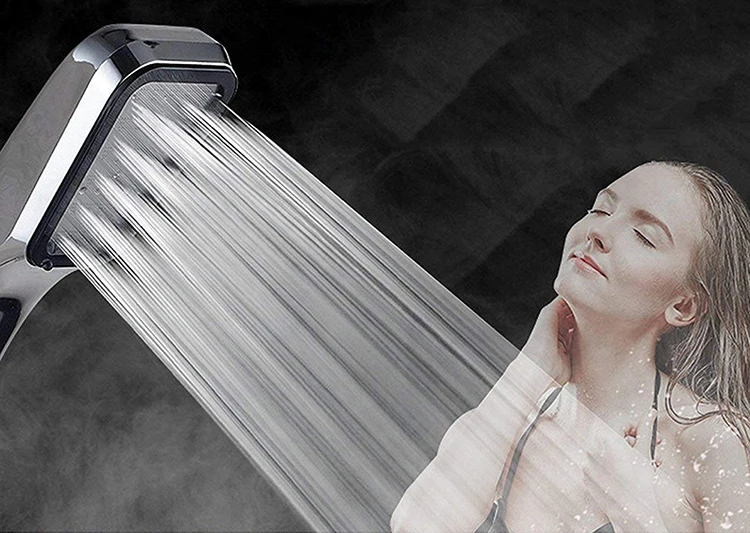 Насадка для душа высокого давления с 300 отверстием под давлением квадратная ручная насадка для душа водосберегающая ванная комната ручной душ ручной водяной усилитель