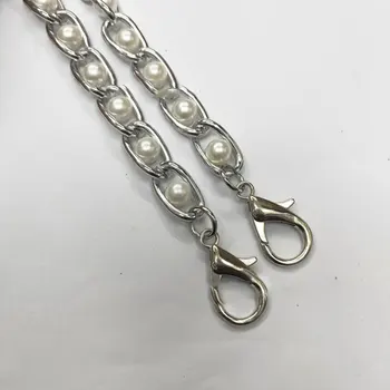 

New Elegant Pearl Bag Chain Strap For Handbag accessories DIY purse Belt Handles Cute Beaded Chain Bag Straps Bag Accessories