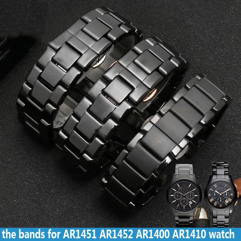 Высококачественный ремешок для часов AR1400 AR1410 AR1451 AR1452 Керамические Мужские и
