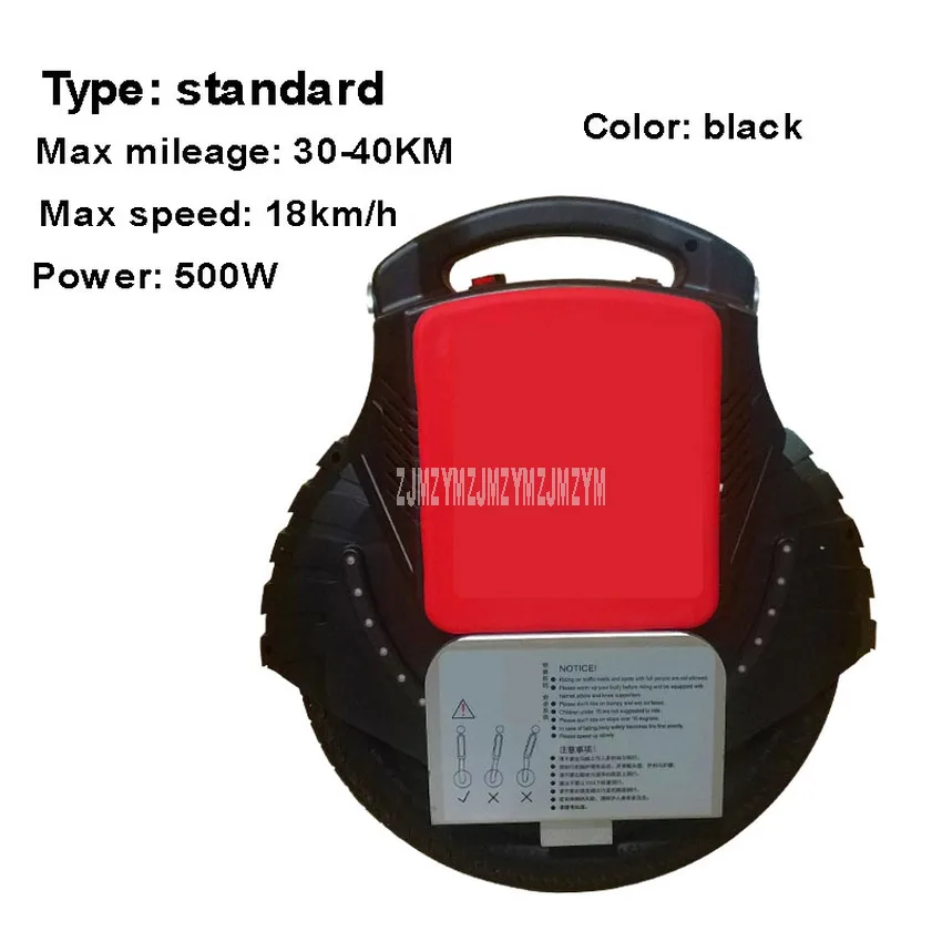 standard black 500 Вт/1000 Вт самобалансирующийся Одноколесный скутер для взрослых/детей, Одноколесный электрический скутер со встроенным Bluetooth динамиком, аккумулятор 60 в - Цвет: standard black