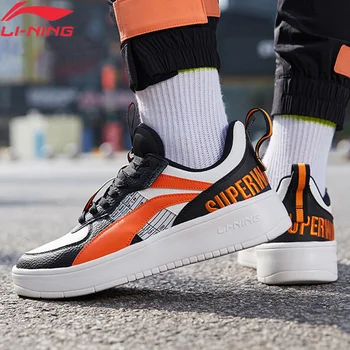 

Li-Ning Men SUPERWAVE LITE Classic Lifestyle Shoes Synthetic Leather LiNing Sport Shoes Comfort li ning Sneakers AGCQ007 YXB375