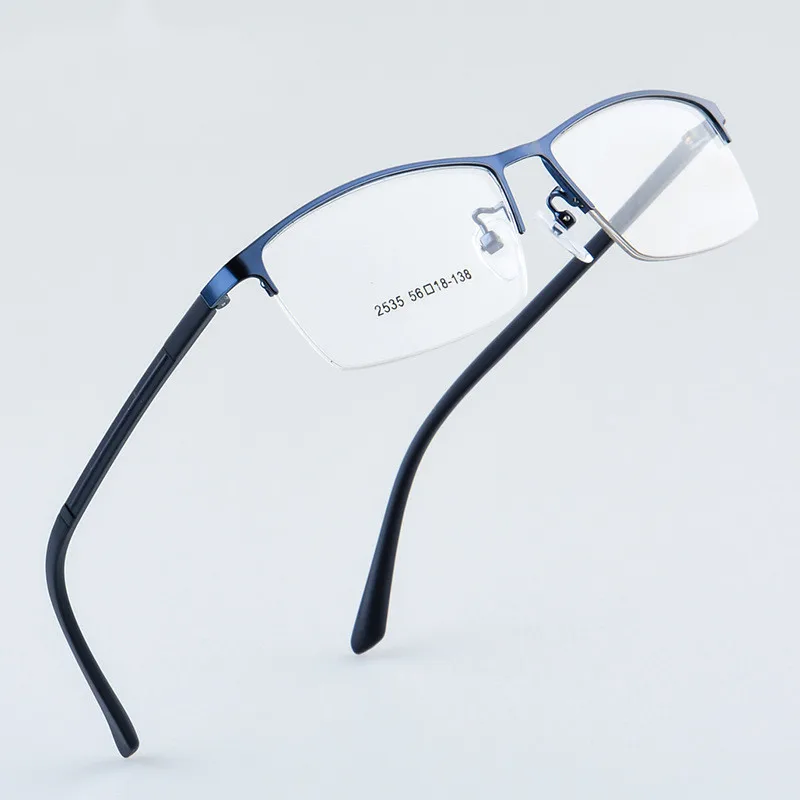 

Myopia Glasses Frame Fashion Steel Plate Half-rim Glasses-computer Eyeglasses Frames New Frame Eyewear Male