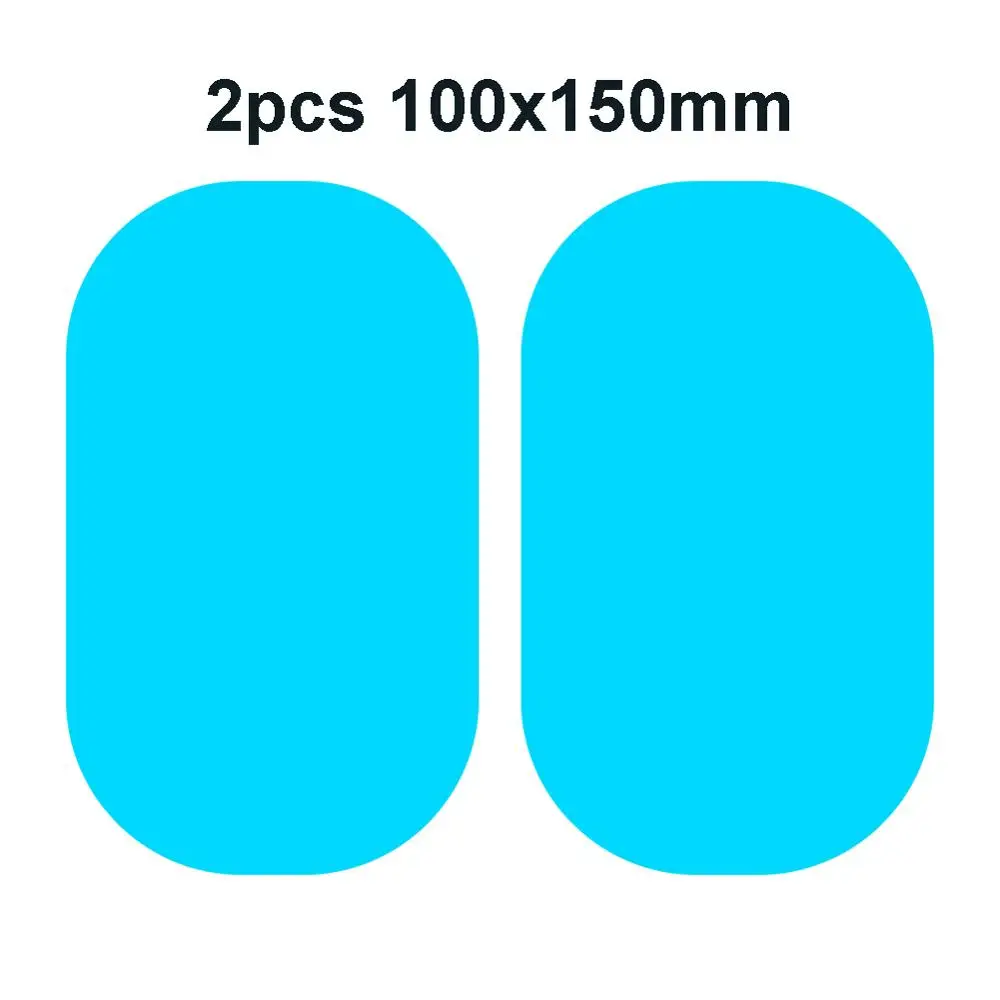 2pcs 100x150 2/4/8 шт. автомобиль боковая Зеркало заднего вида Водонепроницаемый Анти-Туман Пленка боковое окно Стекло пленка может защитить вашу видения вождения очки солнечные очки в дождливые дни - Цвет: 2pcs 100x150
