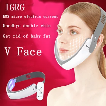 

IGRG 2020 New V Face Lifting Instrument Masseter Double Chin Removal Color Light Skin Care Skin Tightening V Line Face Lift Belt