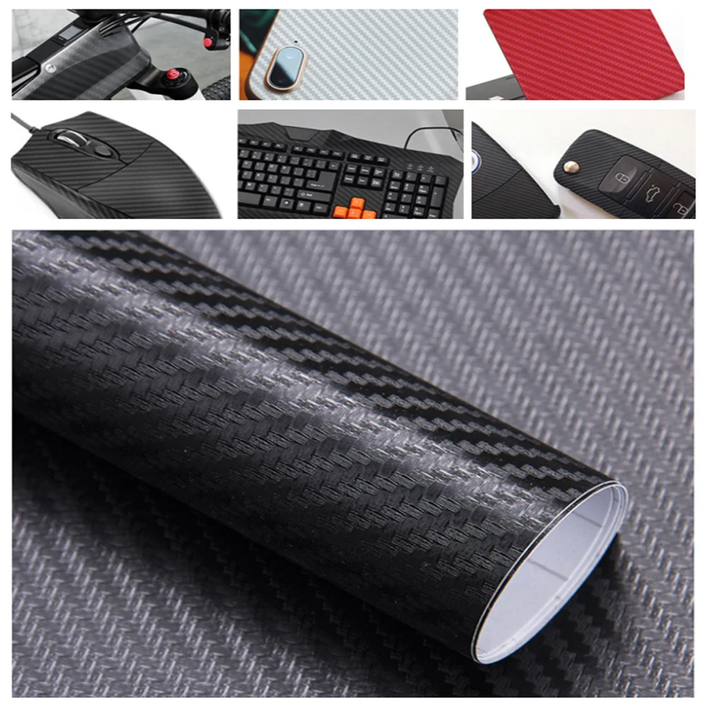 3D Carbon Fiber Car Stickers Decals for fiat volvo v70 bmw e61 touareg skoda rapid bravo mercedes w210 nissan qashqai | Автомобили и