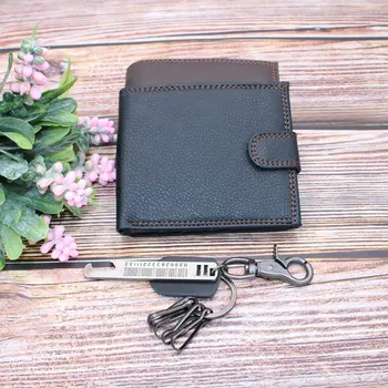 

Newly Men Wallet Keychain Set Multi-card Hand Holding Purse Credit Card Holder Alloy Keychains H66