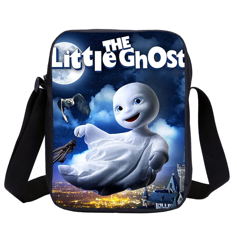 Mini Messenger Bags Boys Girls Cute Funny The Little Ghost Letter 3D Printing Crossbody Bags Kids Sling Bags Handbags Sac A Main