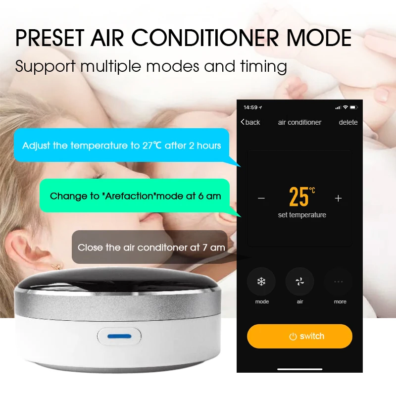 controle remoto inteligente universal com controle remoto sem fio smart home blaster com aplicativo funciona com google home siri