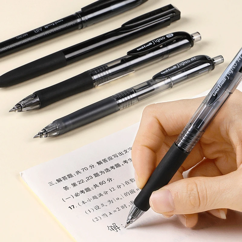 UNI Gel Pens Uniball Pen Set 0.5/0.38mm Black Press Test Pens For Office& School Student Stationery