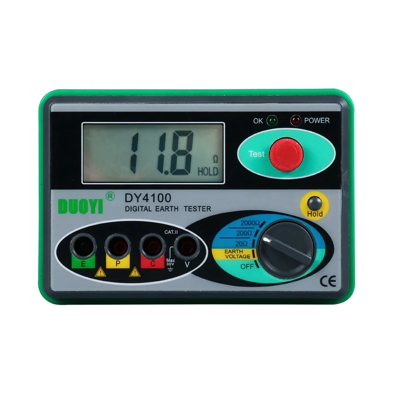 Dy4100 Digital Grounding Resistance Tester Ground Shaking Meter Ground Resistance Meter Lightning Protection Grounding Tester Aliexpress