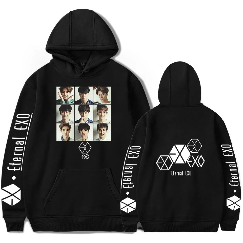 Новое поступление EXO PLANET#5 толстовки для мужчин Повседневный пуловер уличная Толстовка Sudadera Hombre мужской EXO PLANET#5 толстовка мужские топы