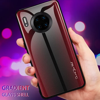 

Phone Case For Huawei Mate 20 10 30 P10 P20 P30 Pro Lite Gradient Tempered Glass Phone Case For Huawei Nova 3i 5 4 Honor 8X 10