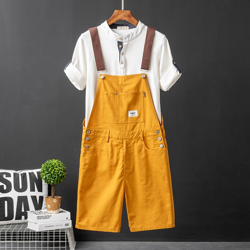 2021 Summer Overalls Shorts For Men Bib 