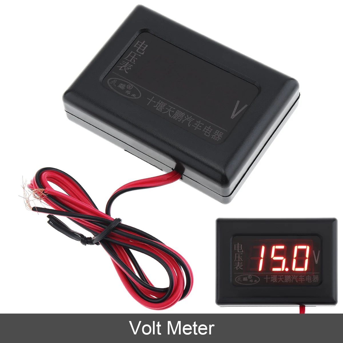 12v / 24v Universal Car Volt Meters Digital Display Anti Shake Volt