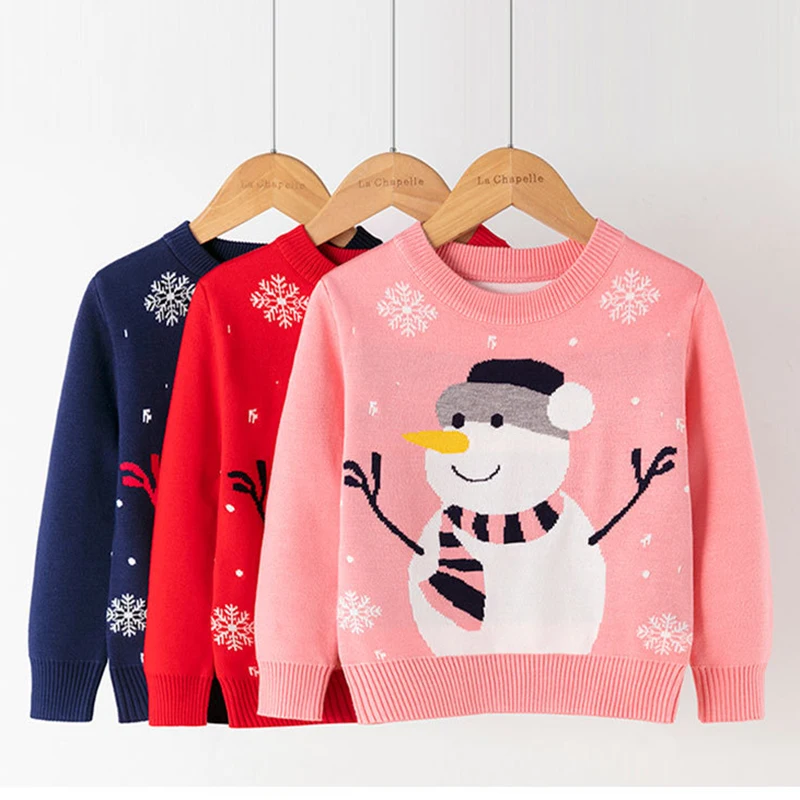 Cartoon Schneemann Baby Mädchen Baby Jungen Unisex Sweatshirt Sweatshirt für Herbst / Winter / Weihnachten Jacke Pullover