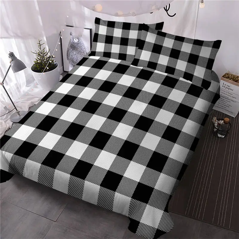 3 BlessLiving Colorful Bedding Set Geometric Comforter Cover Watercolor Galaxy Luxury Bed Set Waves Camouflage Home Textiles 3PCS - Цвет: 3