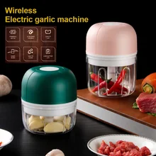 

100/250mL Mini Electric Garlic Chopper USB Charging Ginger Masher Machine Sturdy Durable Chili Vegetable Crusher Kitchen Tool