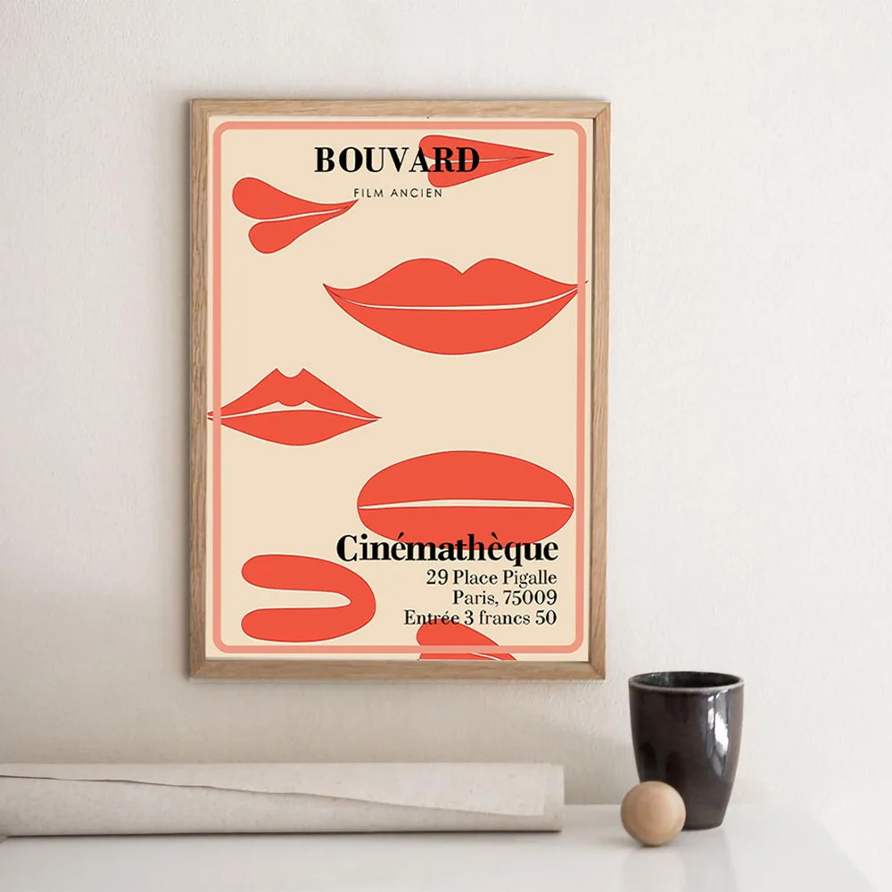 Vintage French Movie Theater Ad Poster Stampe Pittura A Olio Su Tela Wall Art Murales Immagini Per Soggiorno Decorazione Della Casa