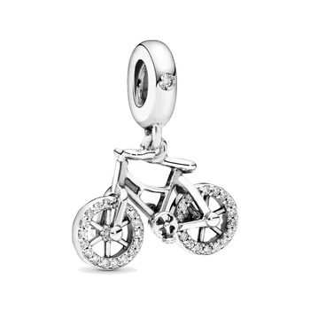 

Unicon 925 Sterling Silver Charm Shine Bicycle Dangle Pendant Beads Fit Pandora Bracelet & Necklace For Women Jewelry Dropshipp