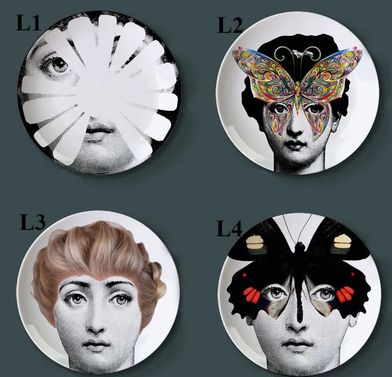 Изысканное Украшение Artesanato Fornasetti Рукоделие украшение керамика Hogar Manualidades Fornasetti тарелка фарфоровые настенные тарелки