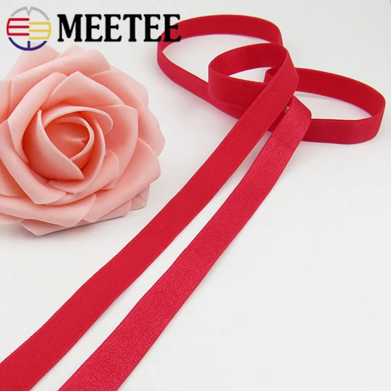 Meetee 20 метров резинки 10 мм ширина для нижнего белья плечевой ремень бюстгальтер ремни для купальников украшение для ноутбука DIY аксессуары