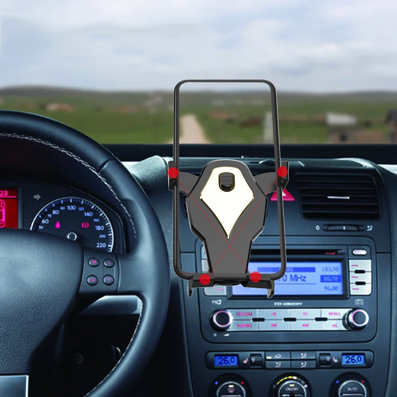 

Switch Car One-button Air Outlet Automatic Lock Mobile Phone Bracket for IPhone Stand for Huawei Holder for Xiaomi for Samsung