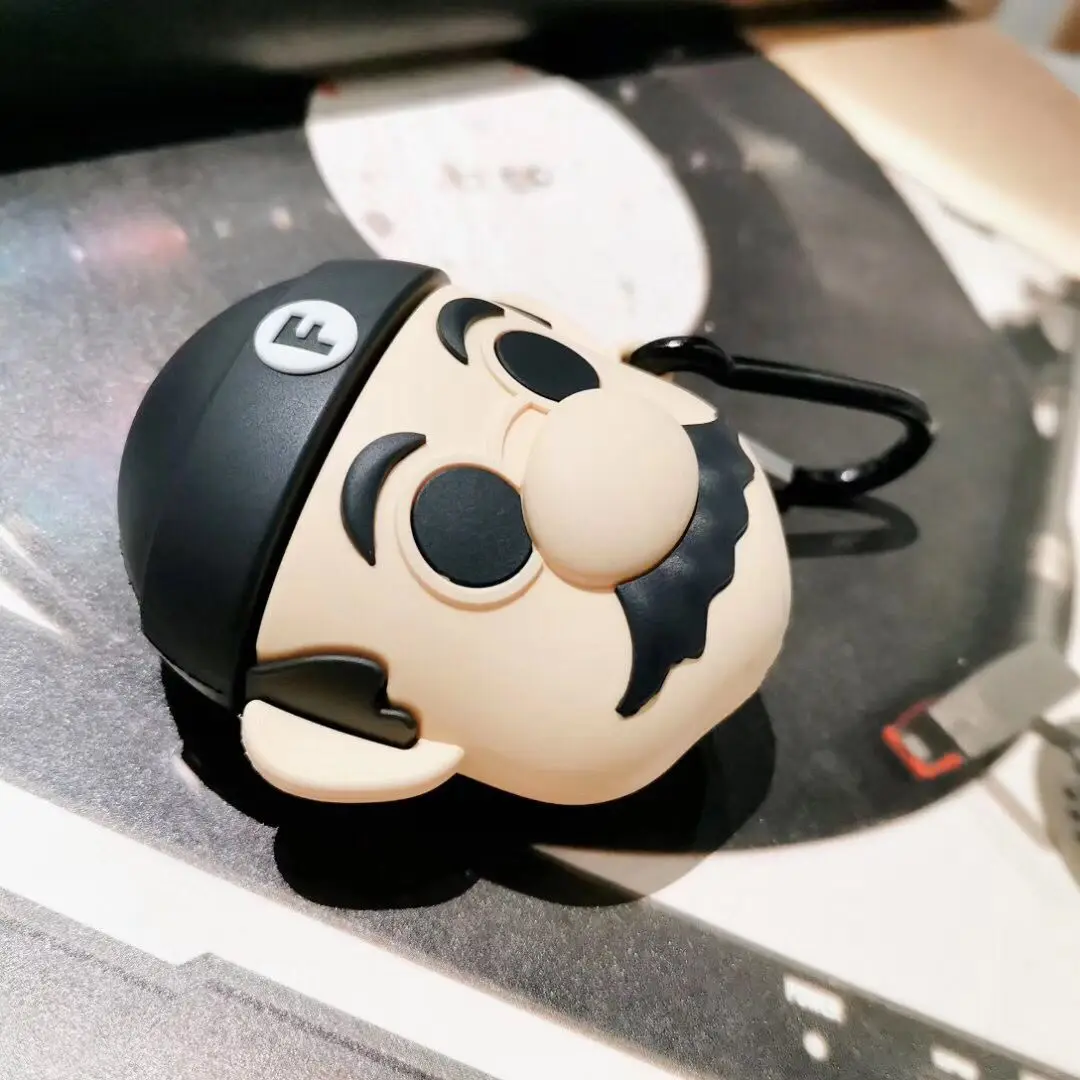 

3D Cute Cartoon Leon X Super Marios Bros Headphone Case For Apple Airpods 1/2 Lovely Silicone Earphone Protective Sleeve Cover