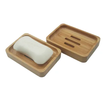 

Bamboo Soap Box Japanese Soap Rack Bathroom Household Hotel Toilet Soap Box Single Layer Drain Wooden Soap Box